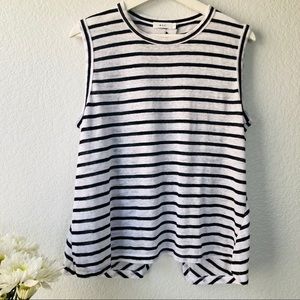 A.L.C. Hanover Linen Striped Tank Top sz M